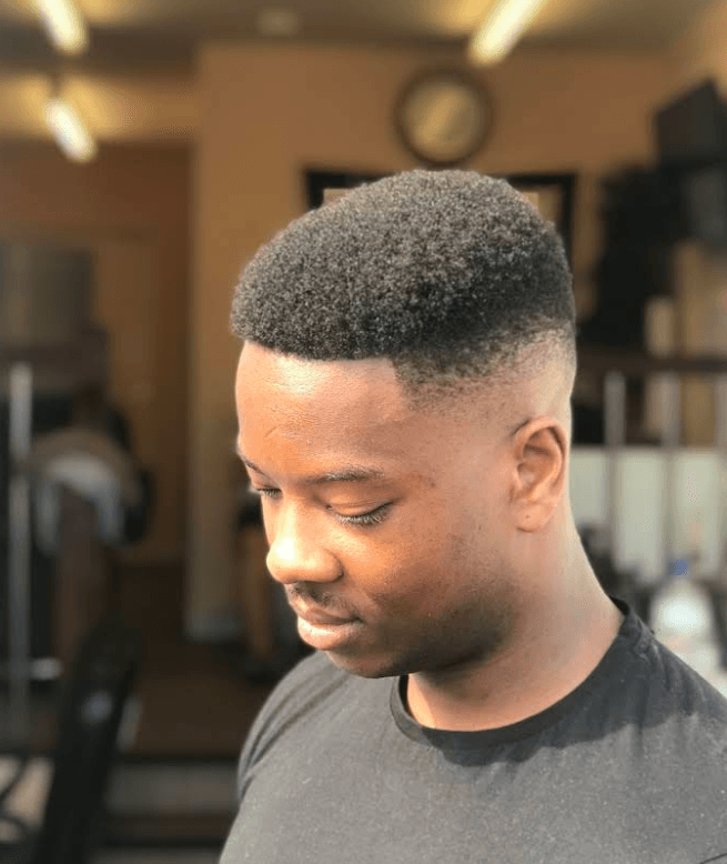 Short textured cut with a clean skin fade and sharp hairline